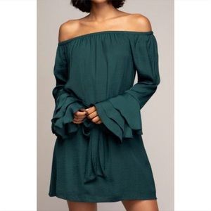 Forest Green Mini Dress